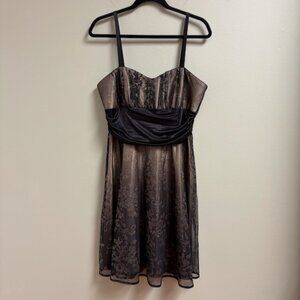 R&M Richards Women Y2K Babydoll Whimsigoth Dress Size 14 Holiday Going Out Party